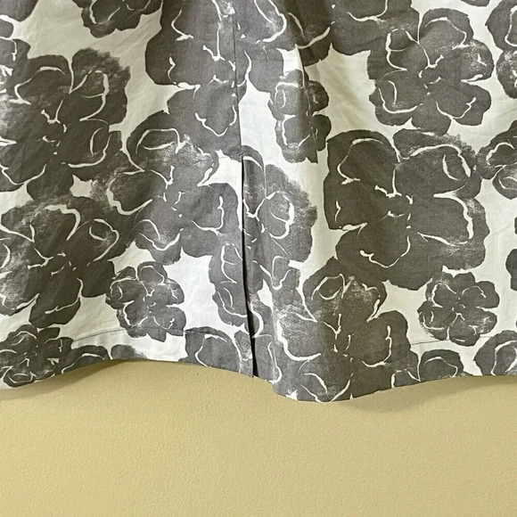 Alfred Sung| PURE Chic Sleeveless Lined Tailored Floral Grey/White Dress Sz 8 - Picture 6 of 8